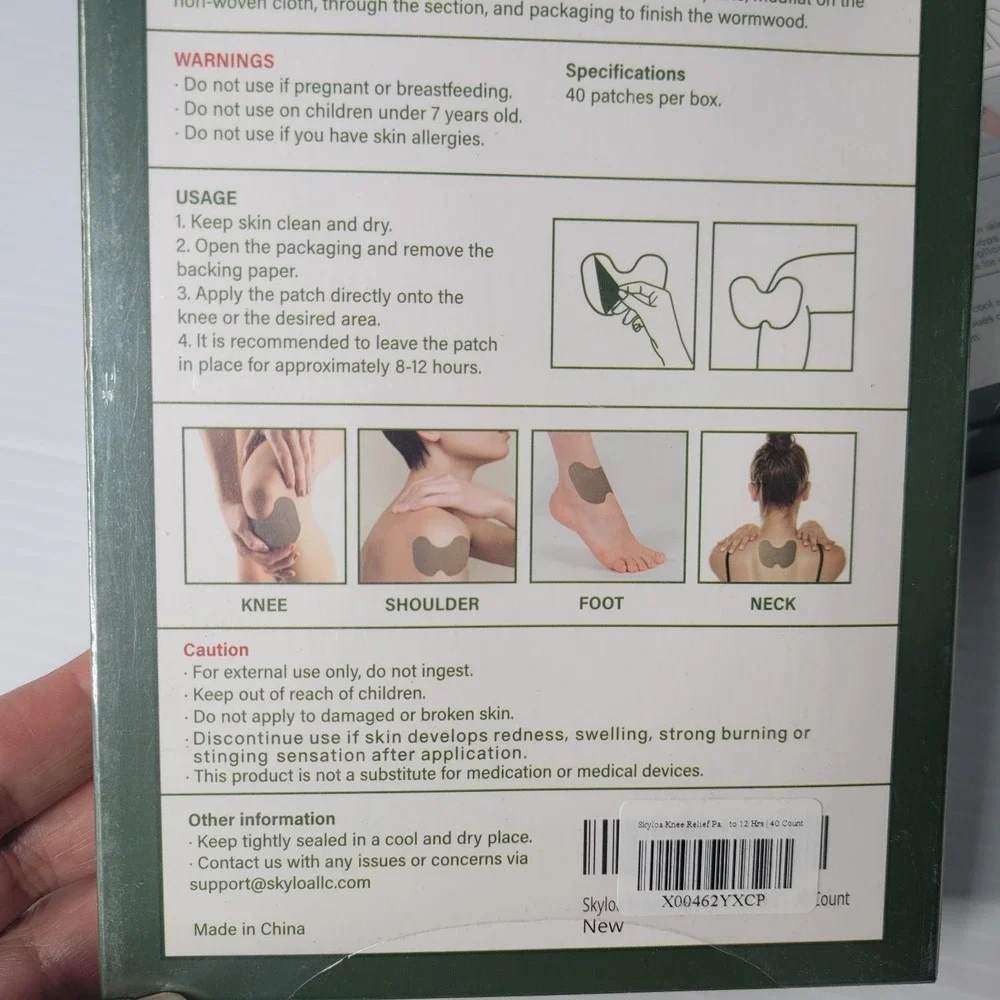 2 Packs - Noelle Herbal Knee Therapy Patches for Instant Knee Pain Relief NEW